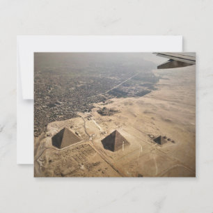 Carte photographie aérienne des pyramides d'Egypte