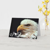 Carte Photographie d'aigle royal Image Je t'aime (Fleur jaune)