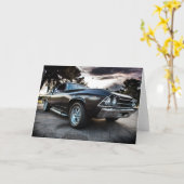 Carte Photographie de Chevelle 1969 (Fleur jaune)