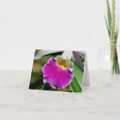Carte Photographie de fleur d'orchidée délicate Note (Devant)