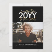 Carte Photographie de graduation de l'écriture moderne e (Devant)