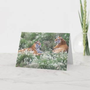 Carte Photographie de la faune Tigres Custom 75e anniver