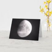 Carte Photographie de la lune Vous aimez (Fleur jaune)