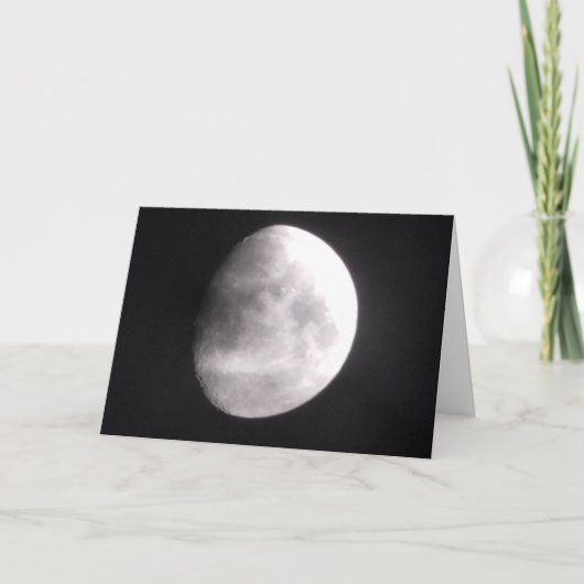 Carte Photographie de la lune Vous aimez (Devant)