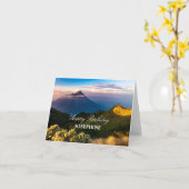 Carte Photographie de montagne (Fleur jaune)