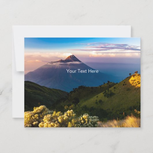 Carte Photographie de montagne (Devant)