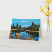 Carte Photographie de paysage du Wyoming (Fleur jaune)