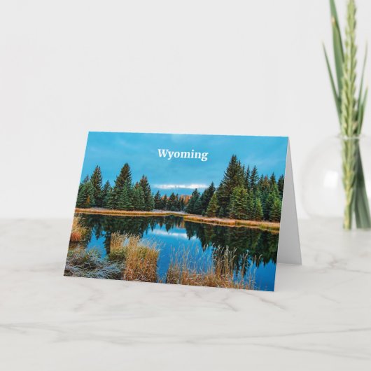 Carte Photographie de paysage du Wyoming (Devant)