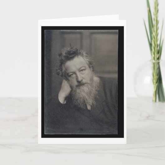 Carte Photographie de portrait de William Morris (Devant)