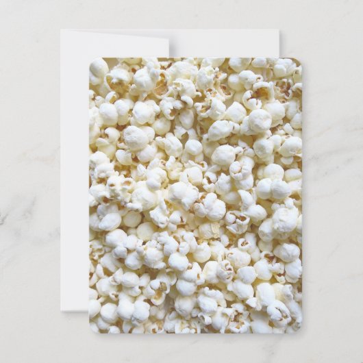 Carte Photographie de texture de Popcorn (Devant)