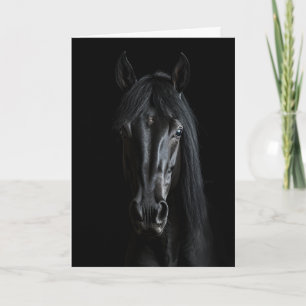 Carte Photographie du Cheval Noir