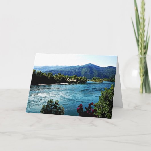 Carte Photographie du paysage de Serbie (Devant)