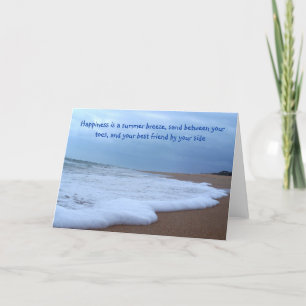 Carte Photographie du rivage de la plage