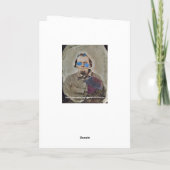 Carte Photographie d'une conteuse d'histoire colorée Vin (Dos)