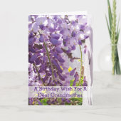 Carte Photographie florale Grand-mère Anniversaire (Devant)