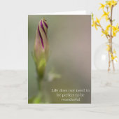 Carte Photographie Matin Glory Bud Greeting Card (Fleur jaune)