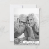 Carte Photographie noir et blanc Tout l'anniversaire du  (Devant)