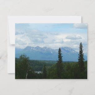 Carte Photographie panoramique de la chaîne de montagnes