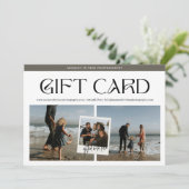 Carte Photographie photo moderne certificat cadeau (Debout devant)