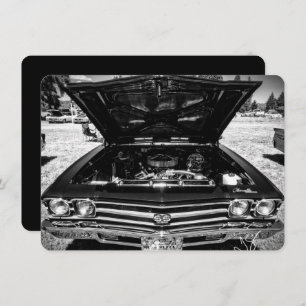 Carte Photographie vintage classique Chevy Chevelle Voit