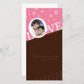 CARTE PHOTOGRAPHIQUE AMOUR MODERNE :: LOVEbubble P (Devant / Derrière)