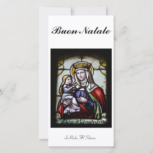 Carte photographique de Buon Natale (Devant)