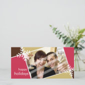 CARTE PHOTOGRAPHIQUE DE NOËL :: Flocon de neige mo (Debout devant)