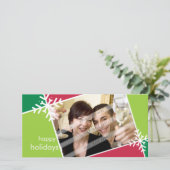 CARTE PHOTOGRAPHIQUE DE NOËL :: Flocon de neige mo (Debout devant)