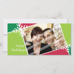 CARTE PHOTOGRAPHIQUE DE NOËL :: Flocon de neige mo