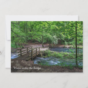 Carte photographique Eau sous le pont