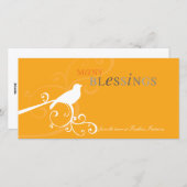 CARTE PHOTOGRAPHIQUE MODERNE :: whimsicalbird 4A (Devant / Derrière)