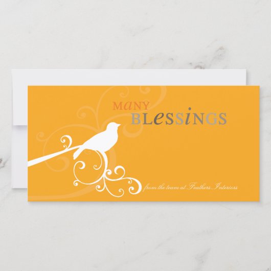 CARTE PHOTOGRAPHIQUE MODERNE :: whimsicalbird 4A (Devant)