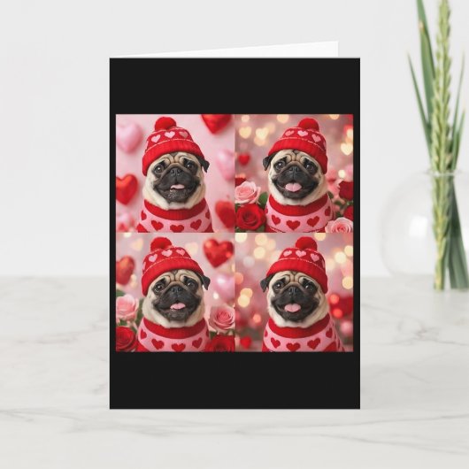 Carte Photomaton Saint Valentin Chien  (Devant)