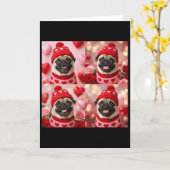 Carte Photomaton Saint Valentin Chien  (Fleur jaune)