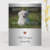 Carte Photomontologie de la perte du chiot (Fleur jaune)