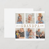 Carte Photos de grand-père personnalisées (Devant / Derrière)