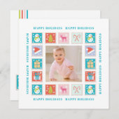 Carte Photos de Noël Postage (Devant / Derrière)