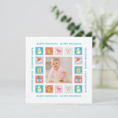 Carte Photos de Noël Postage (Debout devant)