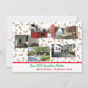 Carte Photos de vacances drôles de Noël de quarantaine 2