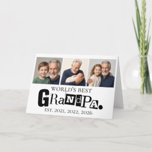 Carte Photos des petits-enfants Meilleur Grand-Père du M