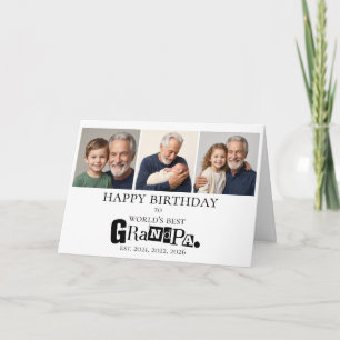Carte Photos des petits-enfants Meilleur grand-père du m
