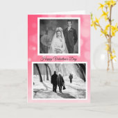 Carte Photos d'Heureuse Sainte-Valentin personnalisé (Fleur jaune)