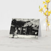 Carte Photos monochromes du Japon (Fleur jaune)