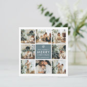 Carte Photos Multi Holiday | Merry Christmas | (Debout devant)