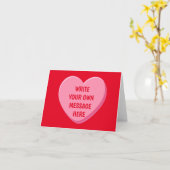 CARTE PHRASE PERSONNALISABLE DU COEUR DE LA CANDIDATURE  (Fleur jaune)