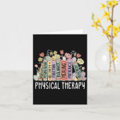Carte Physical Therapy Floral Book Easter PT Physical (Fleur jaune)