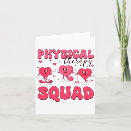 Carte Physical Therapy Squad Valentines Day Pt Pta Vale  (Devant)