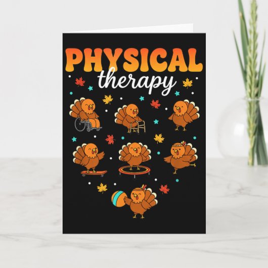 Carte Physical Therapy Turkey Thankful Pt Therast Thanks (Devant)