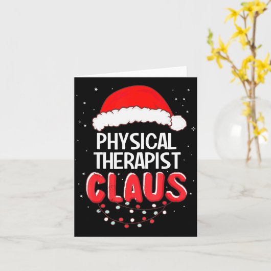 Carte Physical Therast Santa Claus Christmas Matching Co (Fleur jaune)