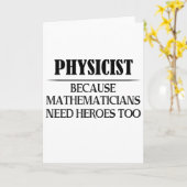 Carte Physicien - Parce que les mathématiciens ont aussi (Fleur jaune)